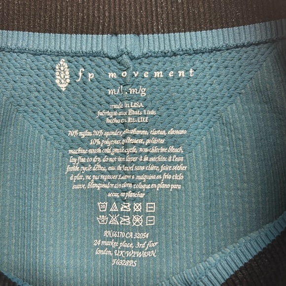 Free People Movement Happiness Runs Prajna Shorts M/L Blue NWOT - Picture 4 of 4